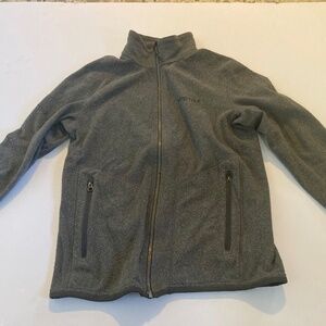 Marmot Women's Small Petite Gray Full Zip Fleece Jacket - Pre Owned-2000s Style